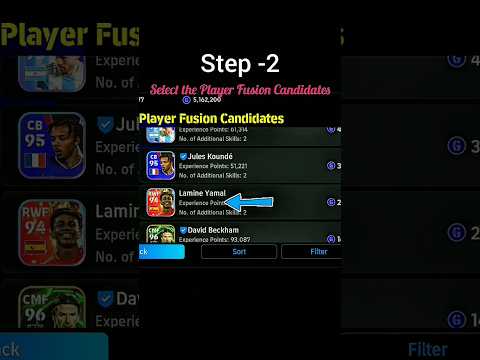 Player Fusion step | efootball 2025 🔥👻#football #fifamobile #efootball