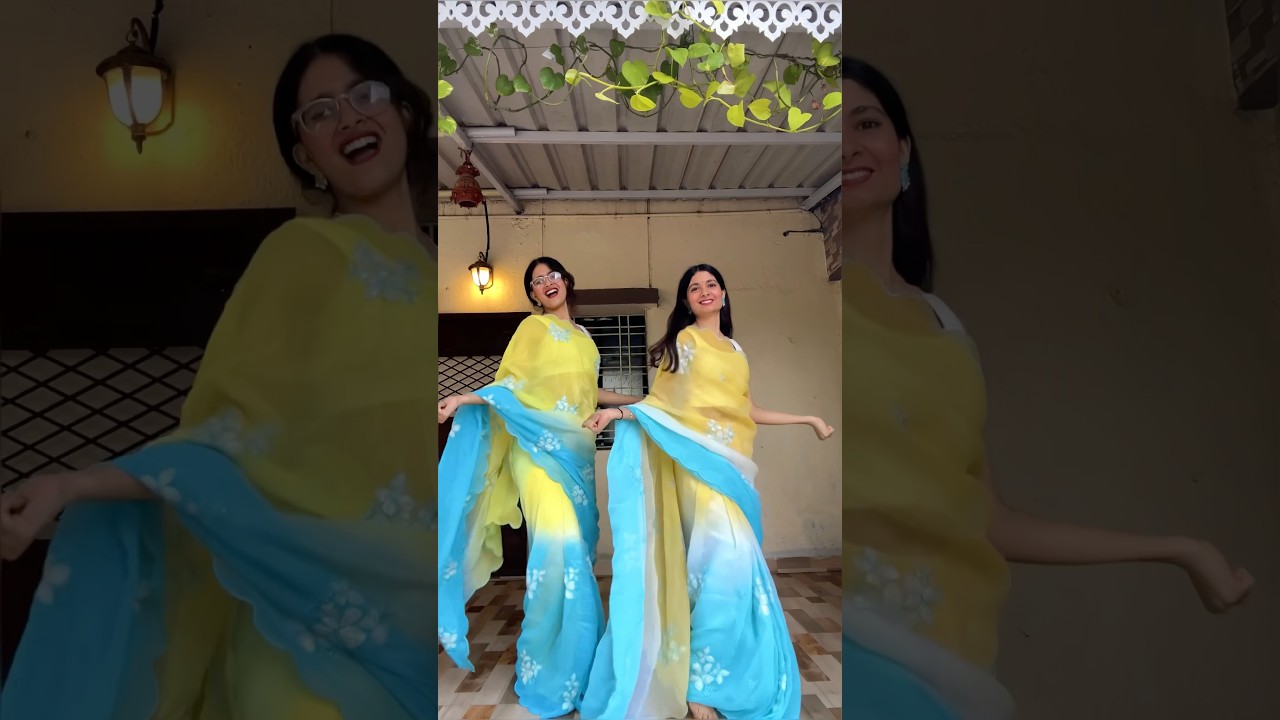 Ice Cream & Saree: A Perfect Dance Moment! 🍦💃