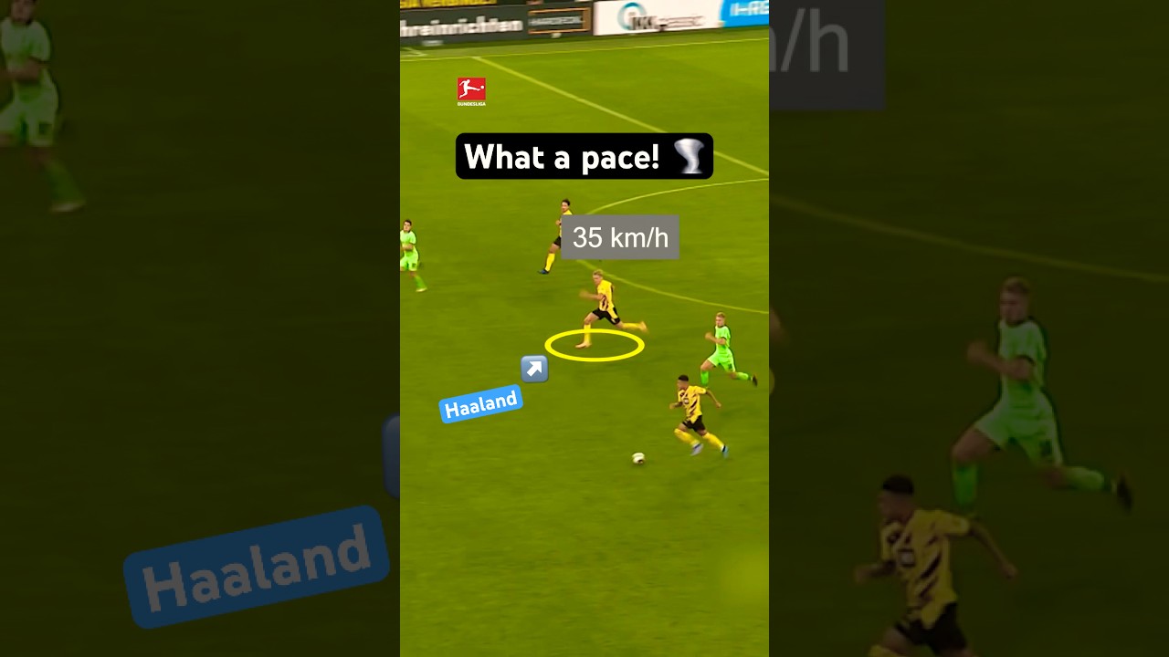 Haaland's Incredible Field-Long Sprint! β‘