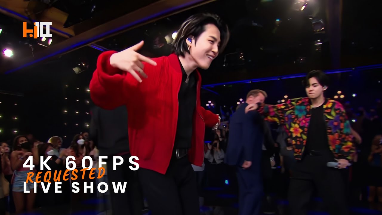 BTS 'Butter' Live at James Corden in 4K 60FPS
