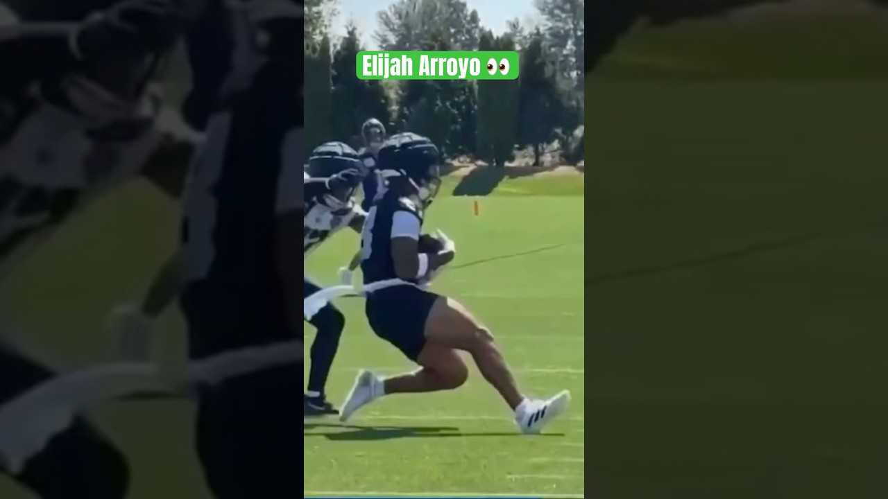 Incredible Sliding Catch by Elijah Arroyo 🏈 | Seahawks Highlight