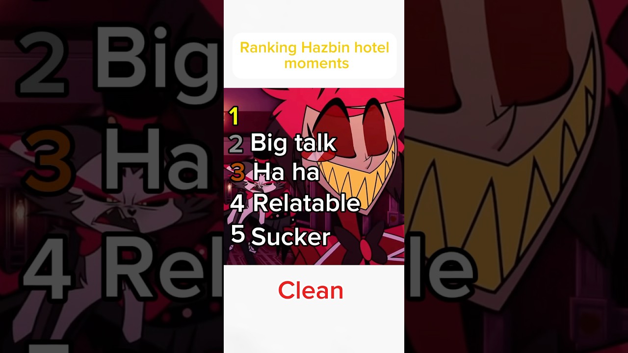 Top Hazbin Hotel Moments Ranked! 😂 (Clean Meme Compilation)