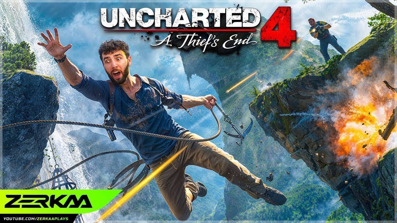 Zerkaa Begins Uncharted 4 Playthrough 🎮