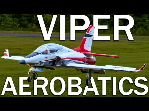 Piloting PRECISION RC Plane Aerobatics (E-flite Viper 90mm)