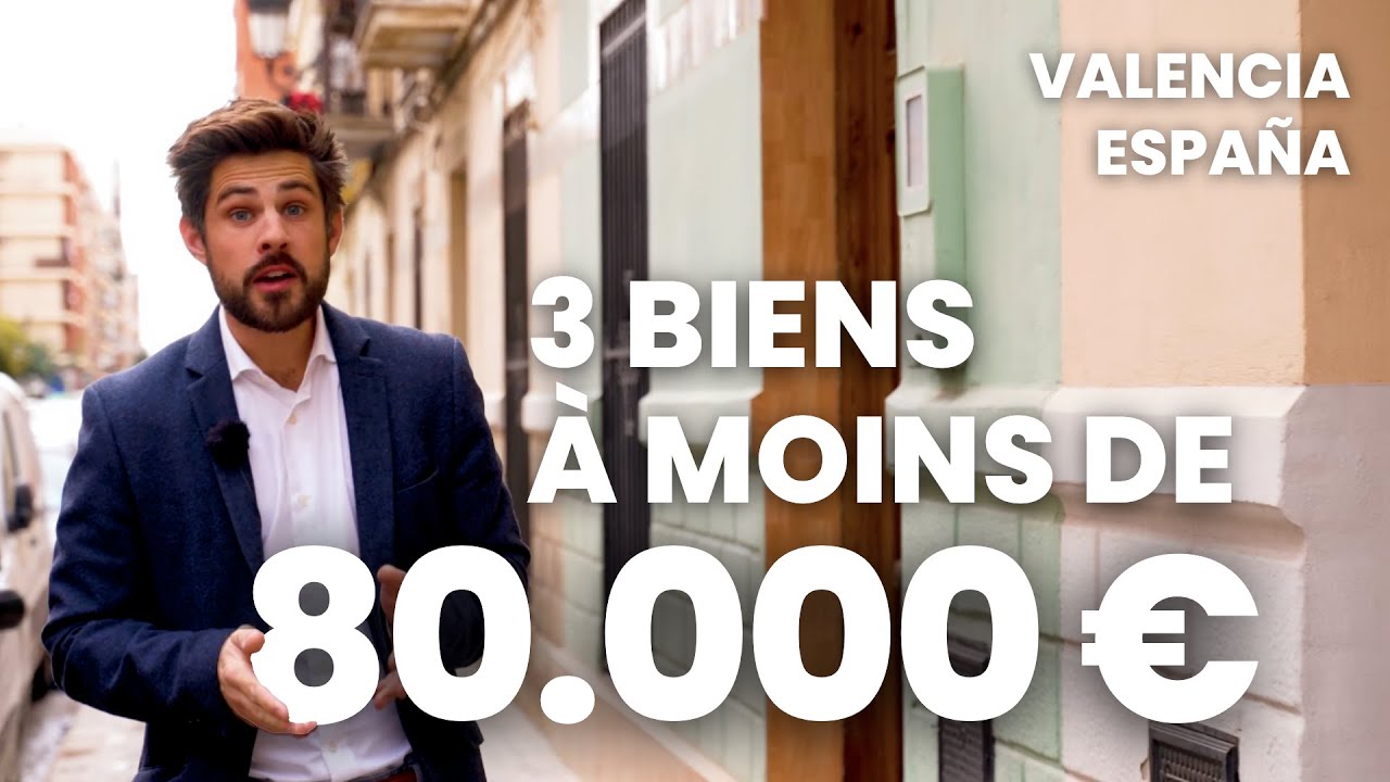 3 Appartements à moins de 80 000€ à Valence 🇪🇸