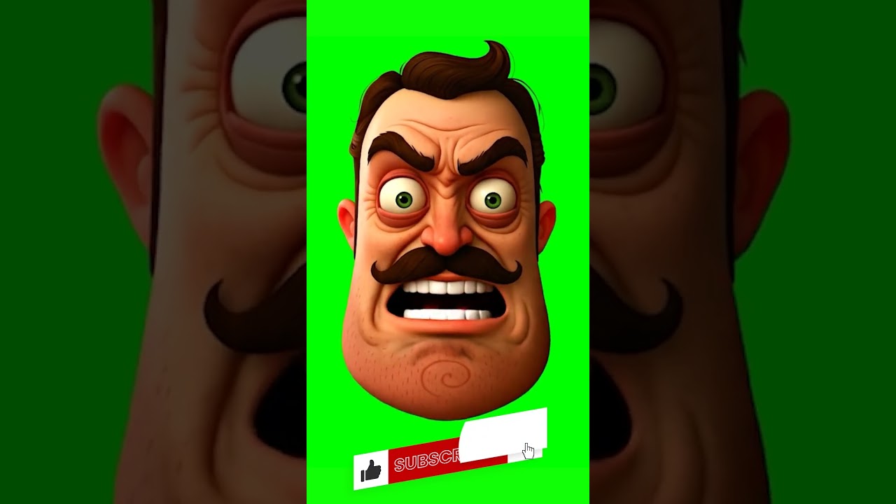 Hello Neighbor (5) Green Screen Meme with Sound 😡