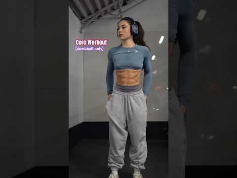 SIX PACK CORE WORKOUT (dumbbell only) #gymfit #absworkout #sixpack