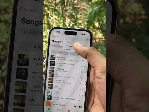 How to Sort Songs in an Apple Music Playlist #iphone #shorts