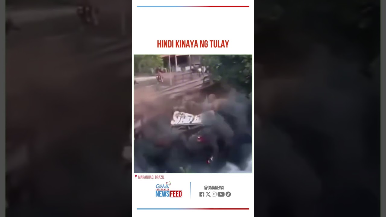 Lumang Tulay Bumigay Dahil sa Overloaded na Truck sa Brazil