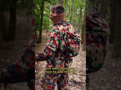 GOOFY Swiss Alpenflage pack how to! #military #army #surplus #camouflage #shooting