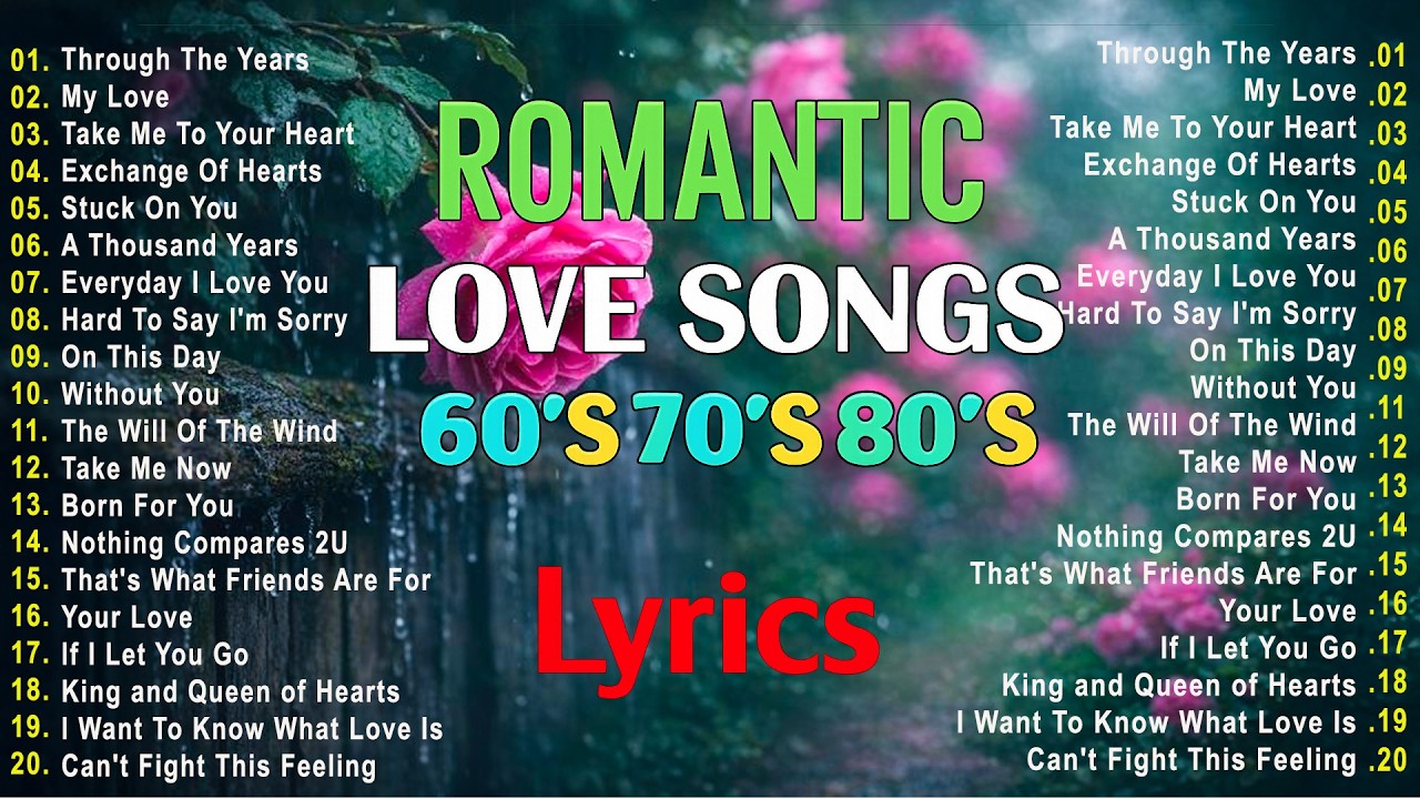 Greatest 80s 90s Love Songs Throwback 💖 Lyrics Romantic Old Love Songs Playlist 💕