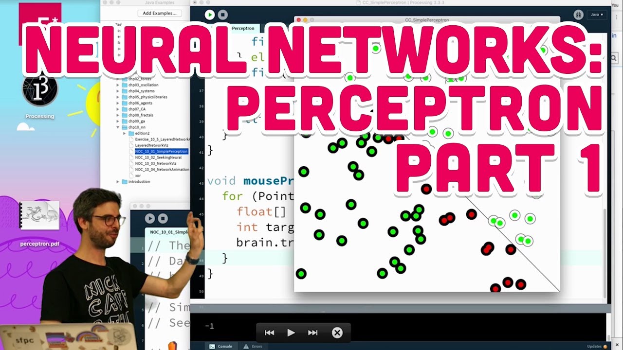 Neural Networks Explained: Building a Perceptron in Processing 🤖