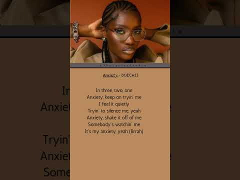 Anxiety - Doechii || #lyrics #doechii #anxiety #songlyrics #tiktokviral #trending ||