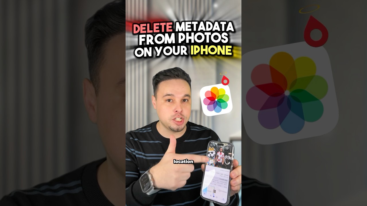 How to REMOVE LOCATION from photos on iPhone ❌📍 #iphonetips #iphoneshorts