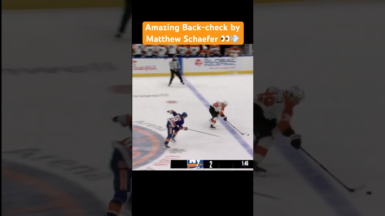 Watch Matthew Schaefer's Incredible Back-Check! 👀
