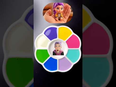 KPop Demon Hunters(part 322) ⚔️Color Mixing #satisfying #art #colormixing #trending #kpop