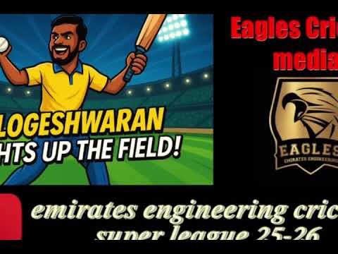 Logeshwaran Lights Up the Field | Emirates Engineering Cricket Super League25–26|Day–Night Thriller