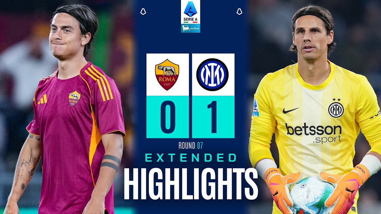 Roma vs Inter 0-1 | Extended Highlights | Serie A 2025/26 ⚽