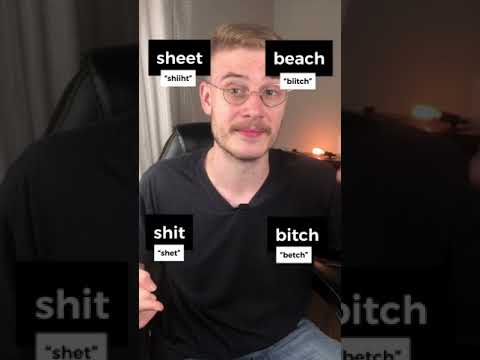 Como pronunciar SHEET, SHIT, BEACH e BITCH #Shorts