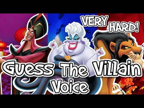 Guess the Disney Villain Voice! 🎙️ Hard Challenge