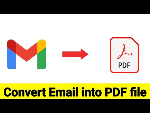 How To Convert Email into PDF in Mobile