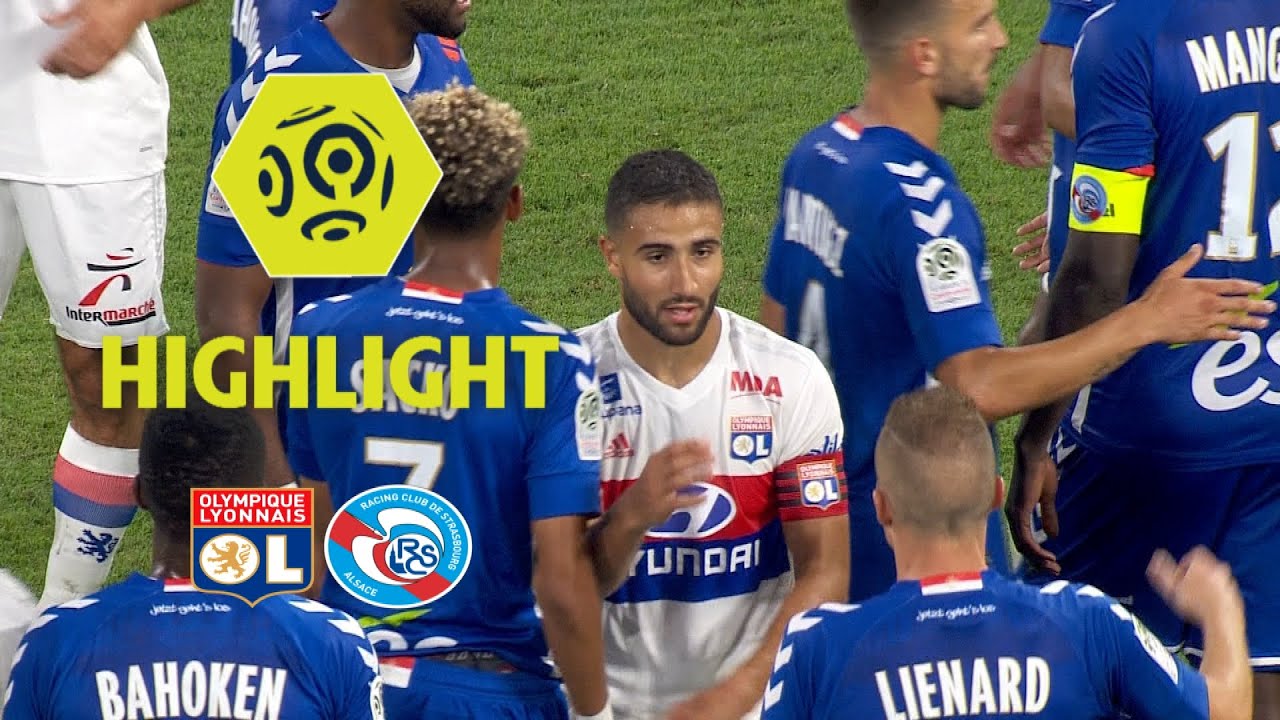 Olympique Lyonnais Dominates RC Strasbourg Alsace with 4-0 Victory ⚽ | 2017-18 Highlights