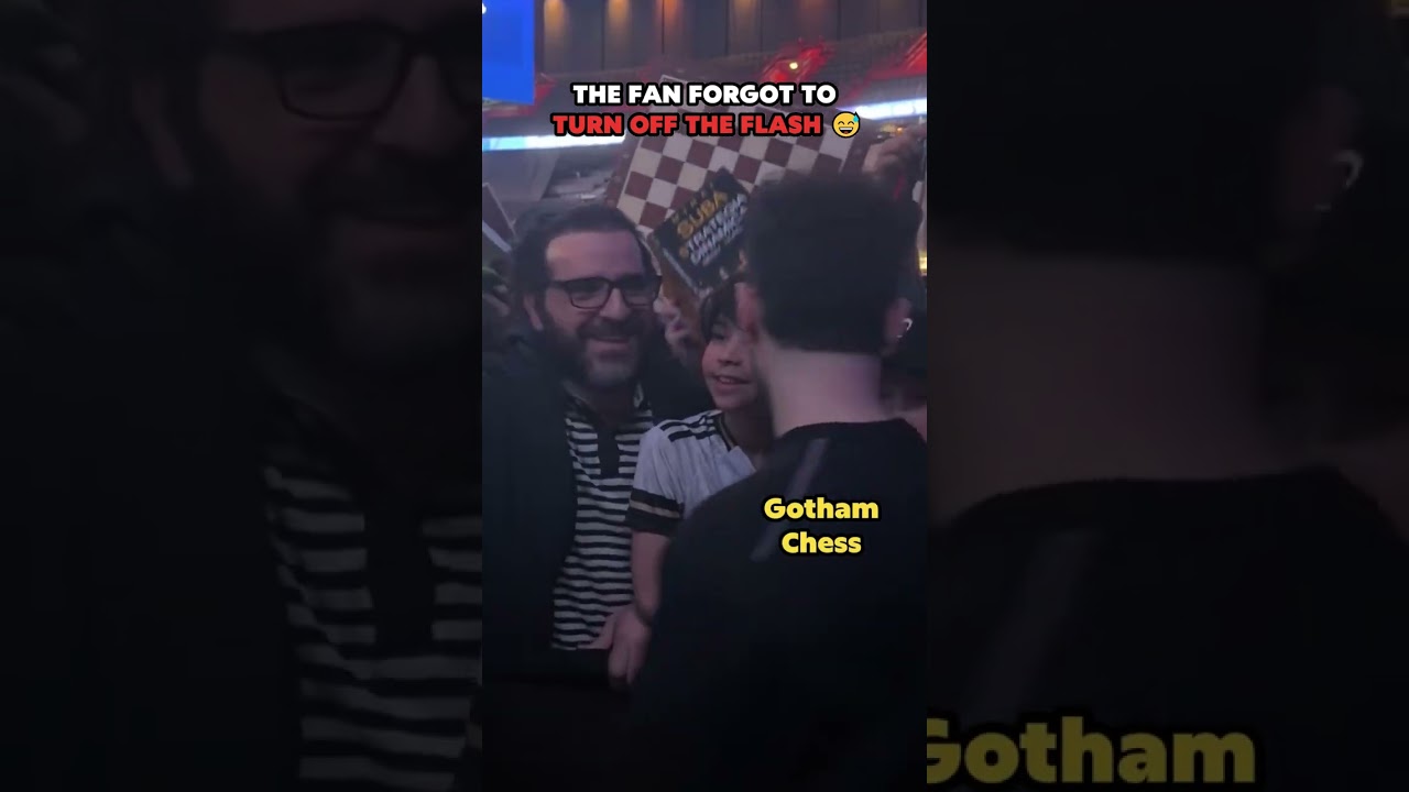 GothamChess Fan Leaves Flash On 😱