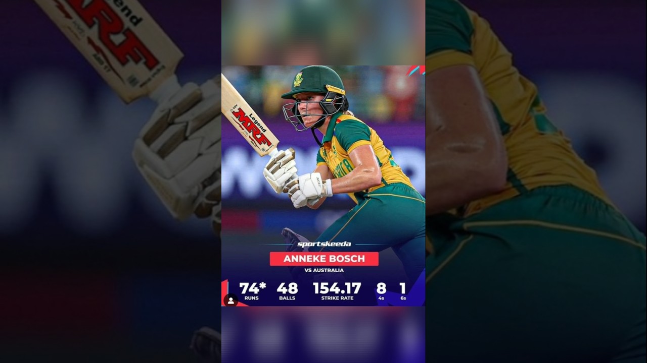 Anneke Bosch's Stunning Highlights in T20I World Cup 🌟