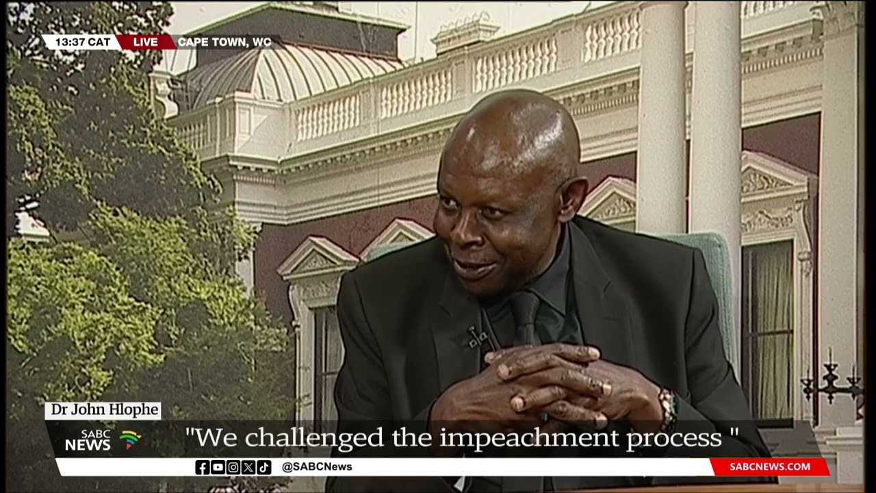 Dr John Hlophe Discusses Impeachment, JSC, MK Party, and the GNU