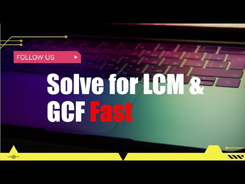 Ladder Method for LCM & GCF 🧮 #shorts