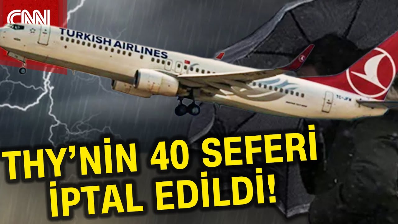 THY'den Fırtına Nedeniyle 40 Sefer İptali ✈️