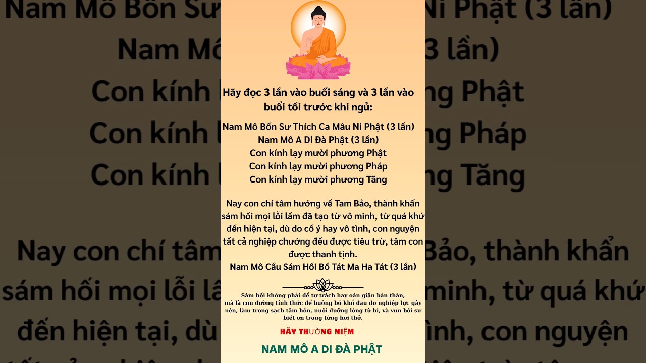 Sám Hối Hàng Ngày: Hành Trì Buông Xả Nghiệp Chướng để Thanh Tịnh Tâm Hồn 🙏