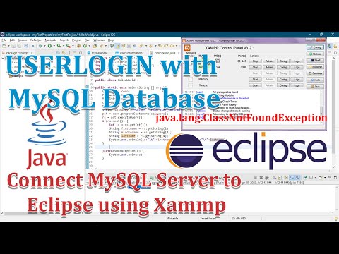 Eclipse 2023 - Userlogin with MySQL Xampp - Java Programming #4 - Login