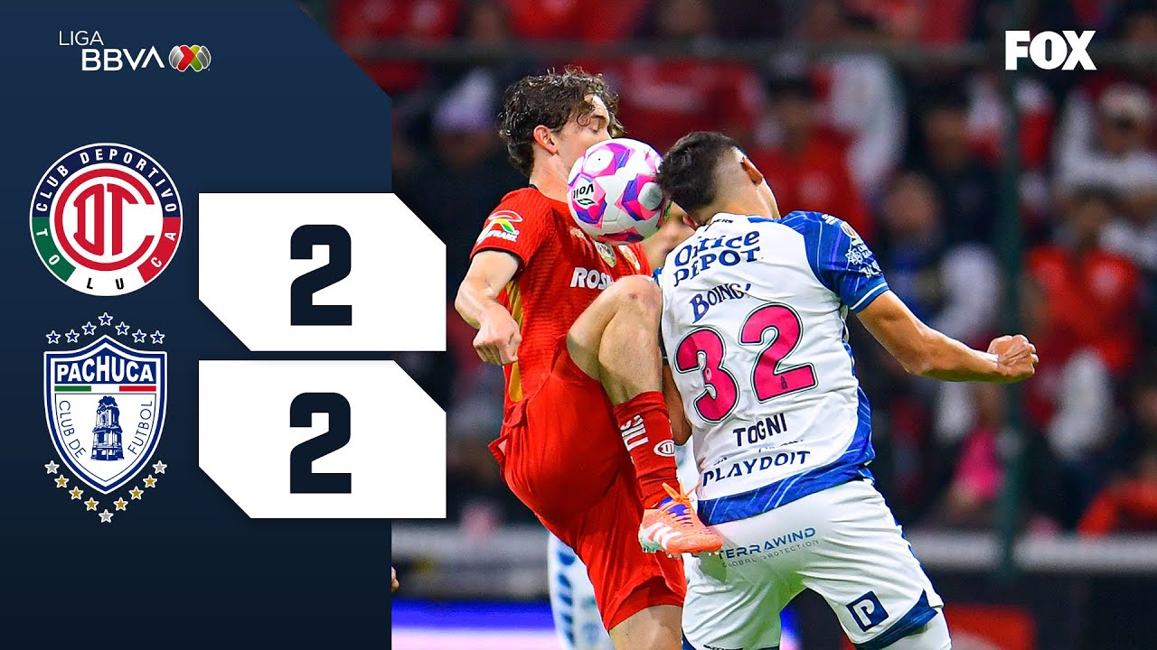 Toluca 2-2 Pachuca | Highlights & Goals | Liga MX Apertura 2025 Jornada 15 ⚽