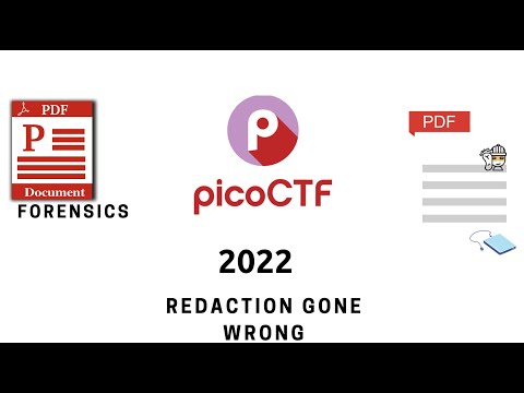 PDF Text Extraction | Redaction gone Wrong | picoCTF 2022
