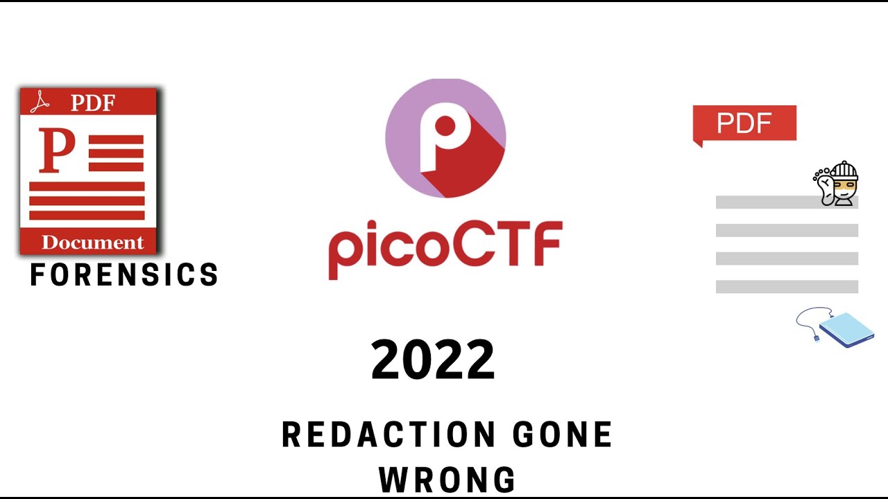 PDF Text Extraction Challenge | Redaction Fail & Solution | picoCTF 2022 🕵️‍♂️