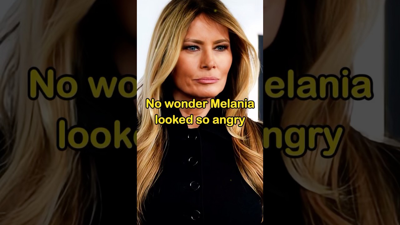 No wonder melania looked so angry#shorts#celebrity#melaniatrump#trump