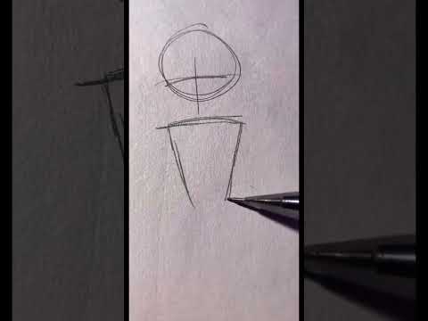 How to draw a body? Easy girl body drawing 🧍‍♀️