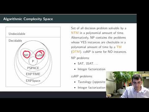 Overview of algorithmic complexity classes