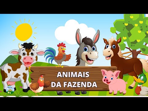 Os Animais da Fazenda para Crianças - Som dos Animais - Vocabulário Infantil
