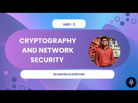 Blowfish Algorithm Unit-2 CRYPTOGRAPHY & NETWORK SECURITY