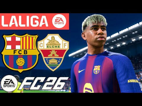 Barcelona vs Elche | LaLiga | 02 Novembre 2025 | FC 26