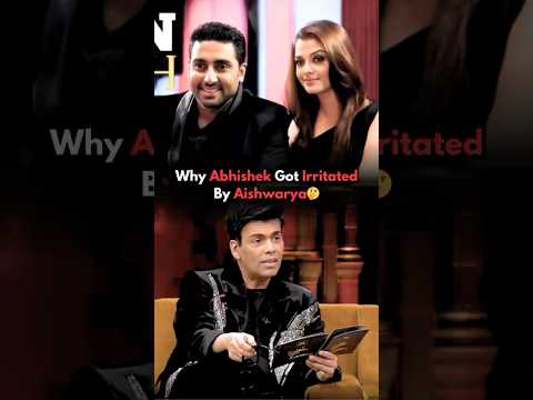 Why Aishwarya Rai Irritates Abhishek Bachchan?🤔Karan Johar #aishwarya #karanjohar #bollywood