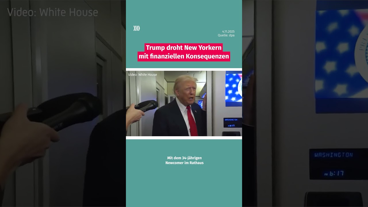 Trump droht New Yorkern mit finanziellen Konsequenzen wegen Bürgermeisterwahl