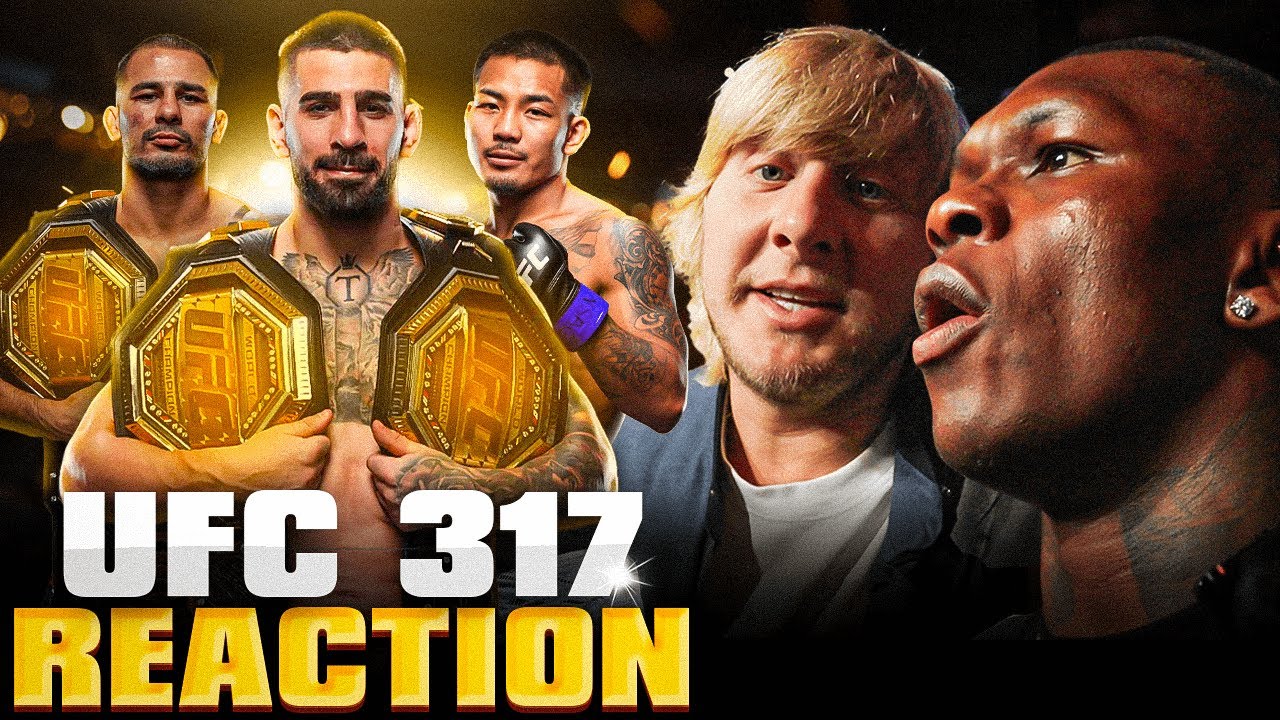 Israel Adesanya & Paddy Pimblett React To Ilia Topuria Knocking Charles OUT COLD