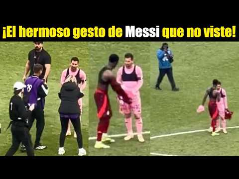 Messi sorprende con un gesto especial tras el partido ⚽