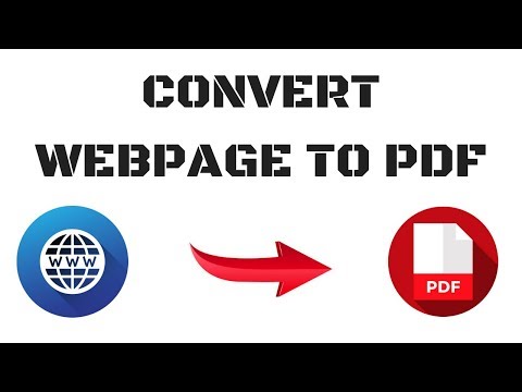 How to convert website to pdf