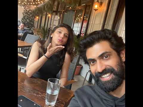 Bhallaladeva Rana Daggubati with His Cute Wife Miheeka Bajaj #shortvideo  #ranadaggubati #shorts