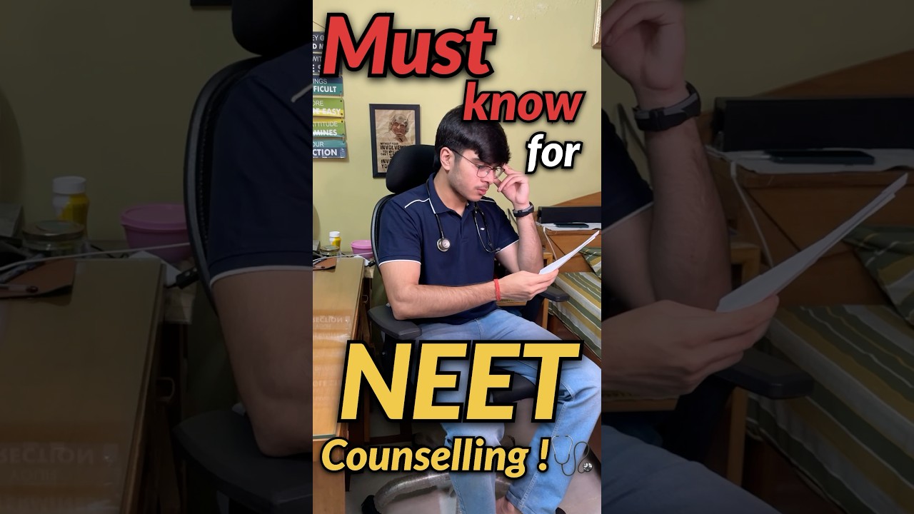Must know for NEET Counselling!?🤫🩺 #neet #neet2025 #counselling #mbbs #college
