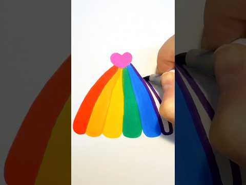 How To Draw a Cute Rainbow Girl | Step by step drawing for kids